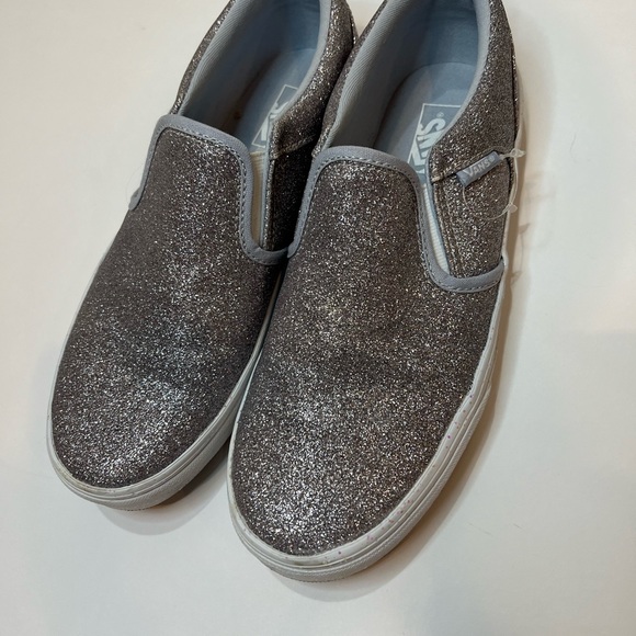 Girls Vans Big Kid Asher Glitter Slip-on Sneaker - Picture 2 of 5